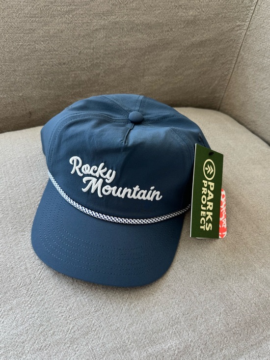 Parks Project Accessories - Parks Project Rocky Mountain Hat Blue 5 Panel Trucker Cap NWT $40